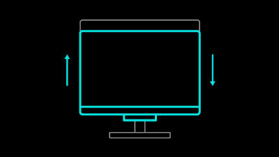 BenQ RD series monitors ergonomic adjustment-height