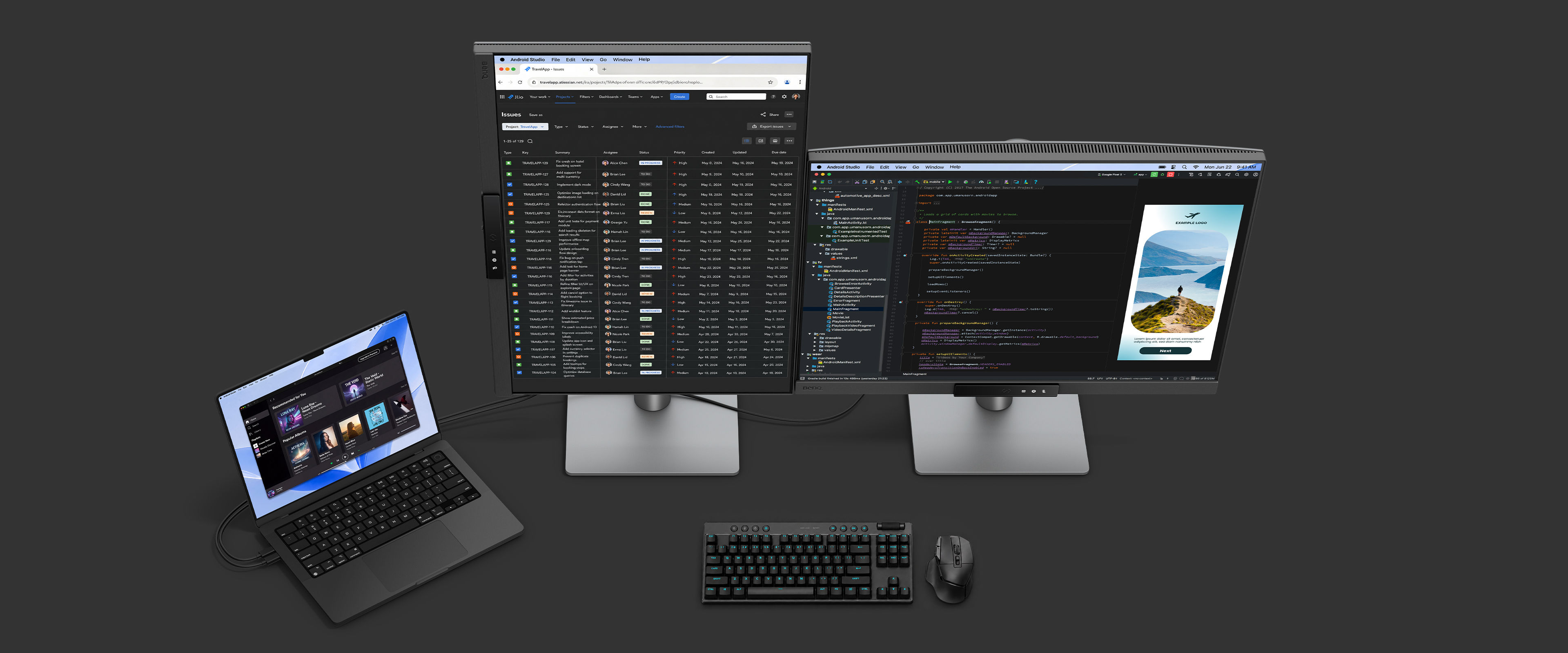 BenQ programming monitor for MacBook Pro