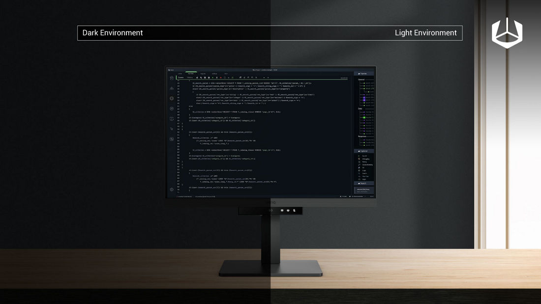 BenQ B.I. Gen2 emphasizes automatic detection of environmental brightness for automated screen brightness adjustments, while also providing the option for manually fine-tune the brightness.