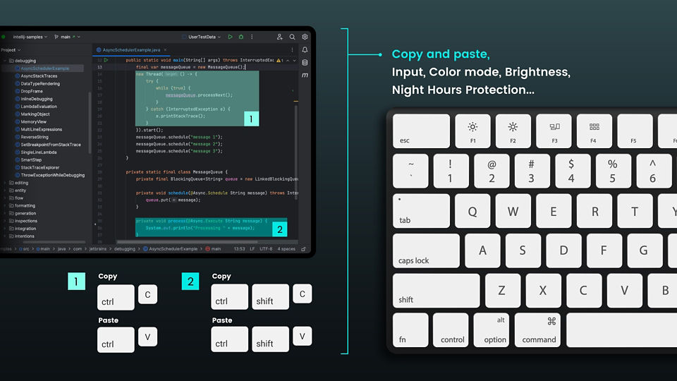 BenQ Display Pilot 2 exclusive Shortcuts feature allows you to easily bind commonly used functions to the hotkeys.