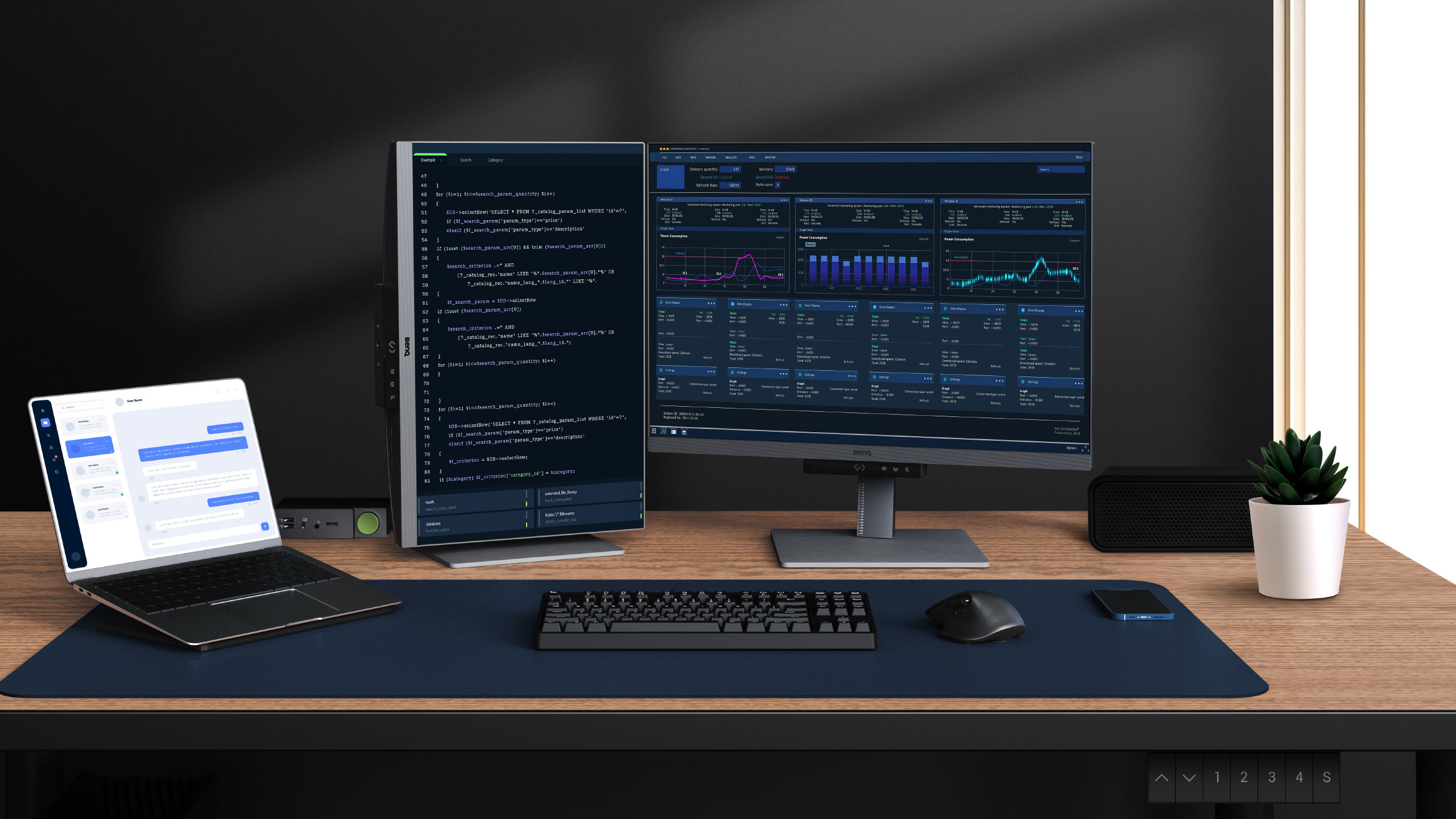 the BenQ RD Series, the world’s first dedicated programming monitor line, combines cutting-edge low brightness and eye-care technologies as well as ergonomic design tailored to the needs of programmers.