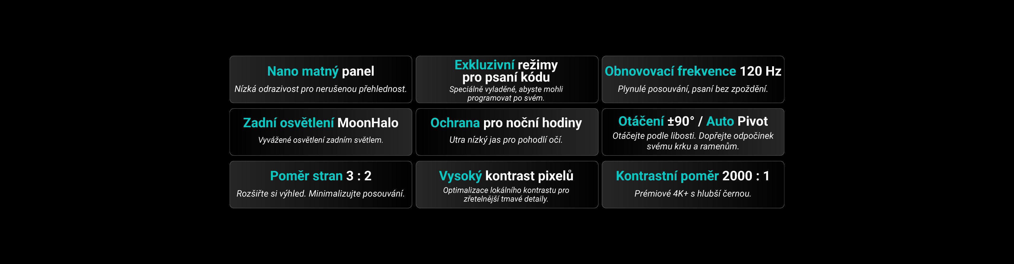 BenQ RD280UG combines a 28.2" 4K+ display, 120Hz refresh rate, 3:2 aspect ratio, Nano Matte Panel, MoonHalo backlight, exclusive Coding Modes, 2000:1 contrast ratio, ergonomic design, and Eye-Care technology to deliver effortless coding sessions.