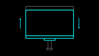 BenQ RD320UA has equipped with height adjustment stand for your body comfort