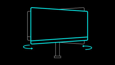 BenQ RD320UA has equipped with swivel for your body comfort