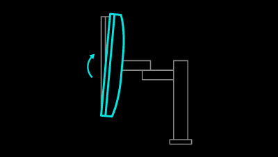 BenQ RD320UA has equipped with tilt for your body comfort