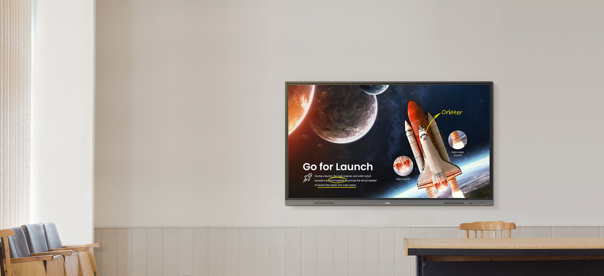 BenQ Board Essential Series in a classroom