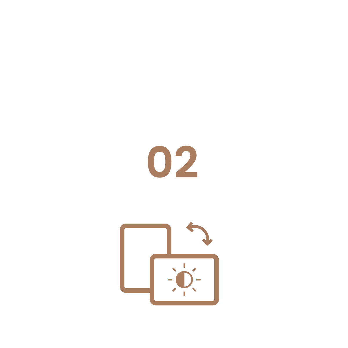 A bronze tablet icon with a brightness symbol representing expert recommendations for the best BenQ digital signage solutions tailored to specific environments.