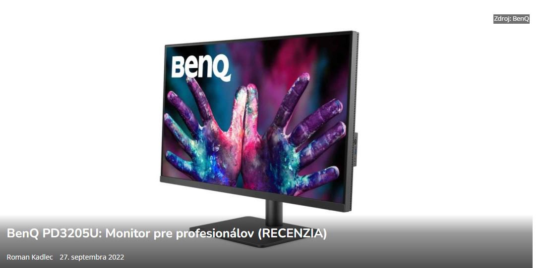 BenQ PD3205U: Monitor pre profesionálov (RECENZIA)