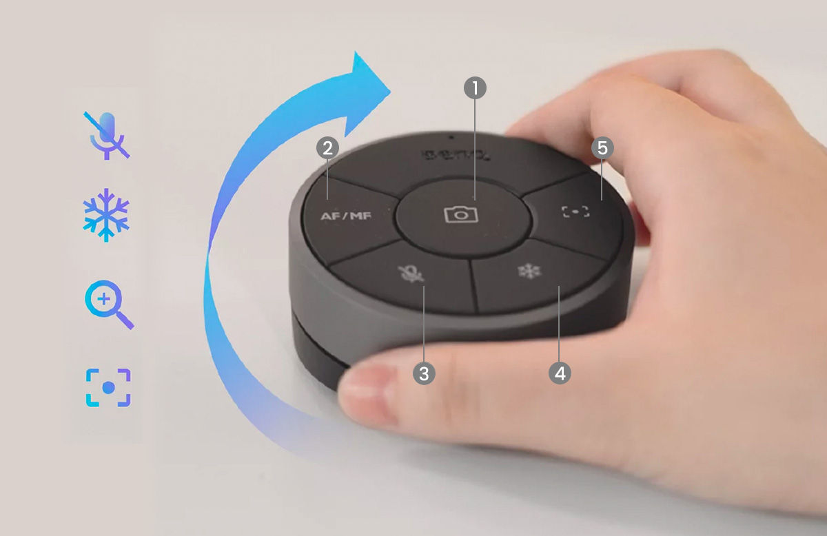 Webcams with AI noise canceling for clear conversation during zoom meeting