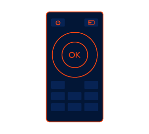 ex3210r comes with remote control
