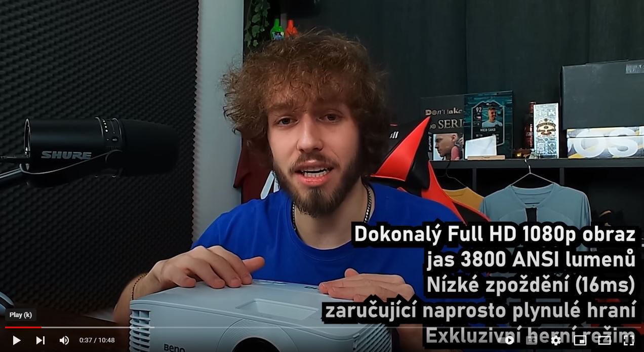 TH575 Recenze Mich Sako | MOJE MAMKA MI SKLÁDÁ DRAFT! 😂😂❤️ NA HERNÍM PROJEKTORU BENQ TH575 😳