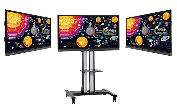 BenQ RP6502 smart education interactive board is built-in germ resistant display to automatically eliminate germs from every touch of screen