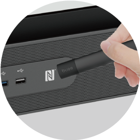 NFC sensor on BenQ Interactive digital smart board RP7502
