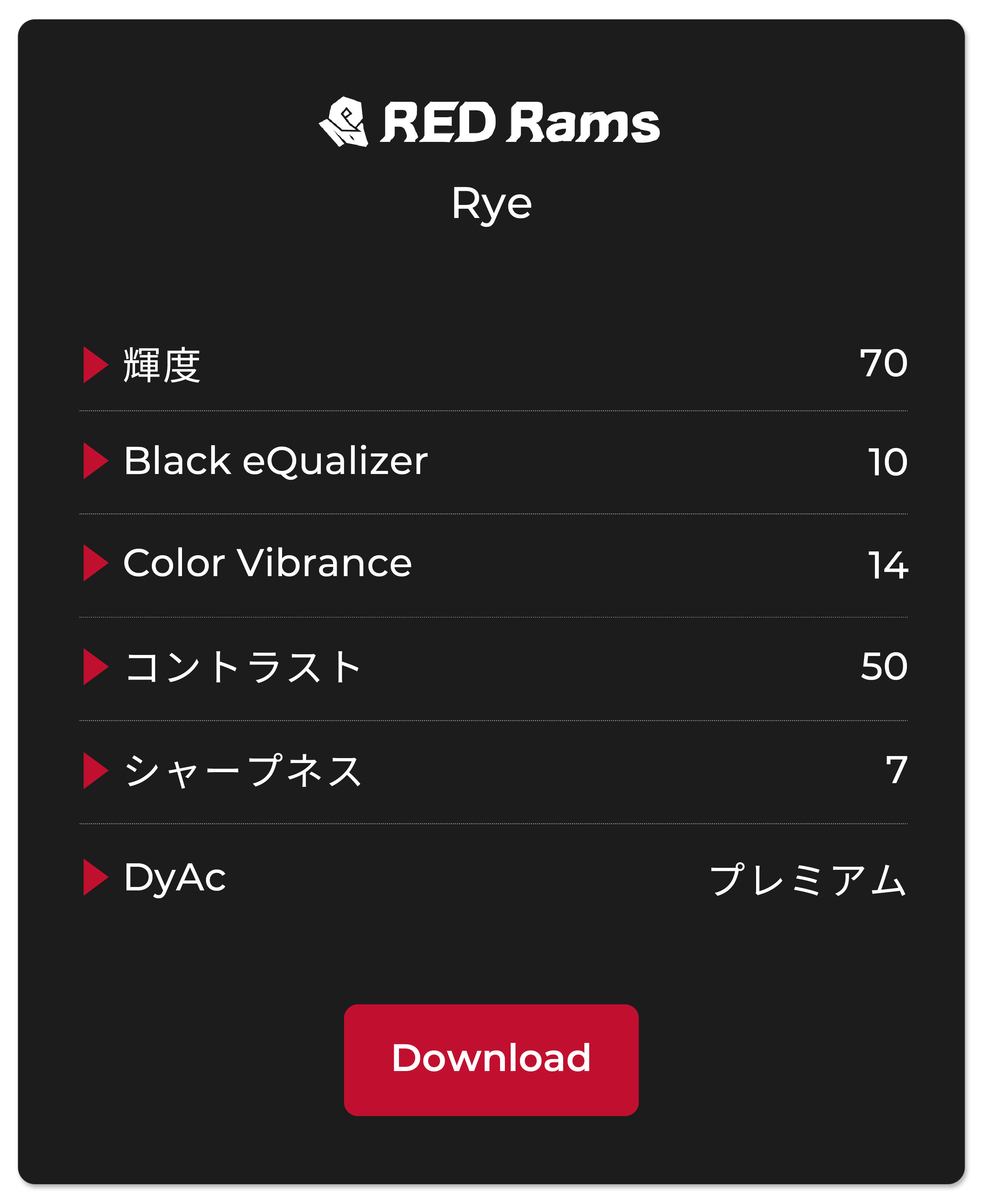 RED Rams Rye