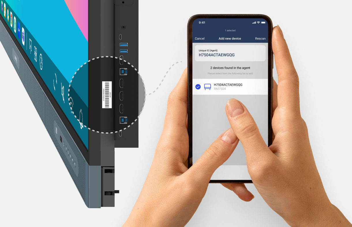 Scan the barcode to onboard