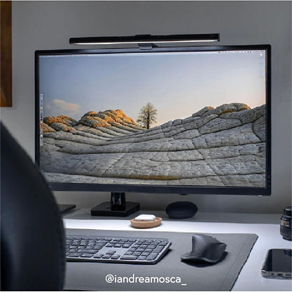BenQ Luz de monitor de pantalla, lámpara LED para monitor de computadora,  atenuación automática, características de ajuste de tono, barra de luz de