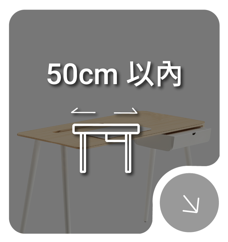 桌寬50公分以內