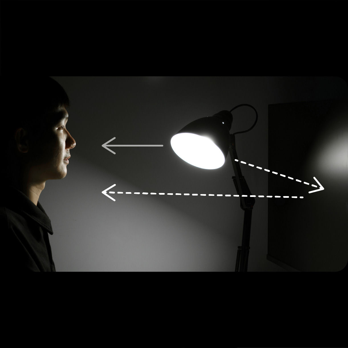 Herkömmliche Schreibtischlampe