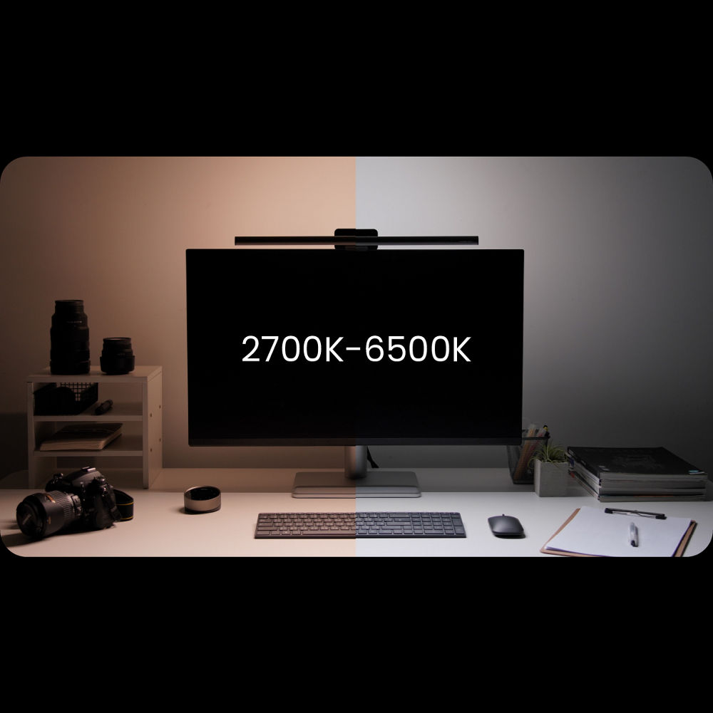 ScreenBar Halo2 螢幕智能掛燈三區控光、無線旋鈕100段調光、提供85