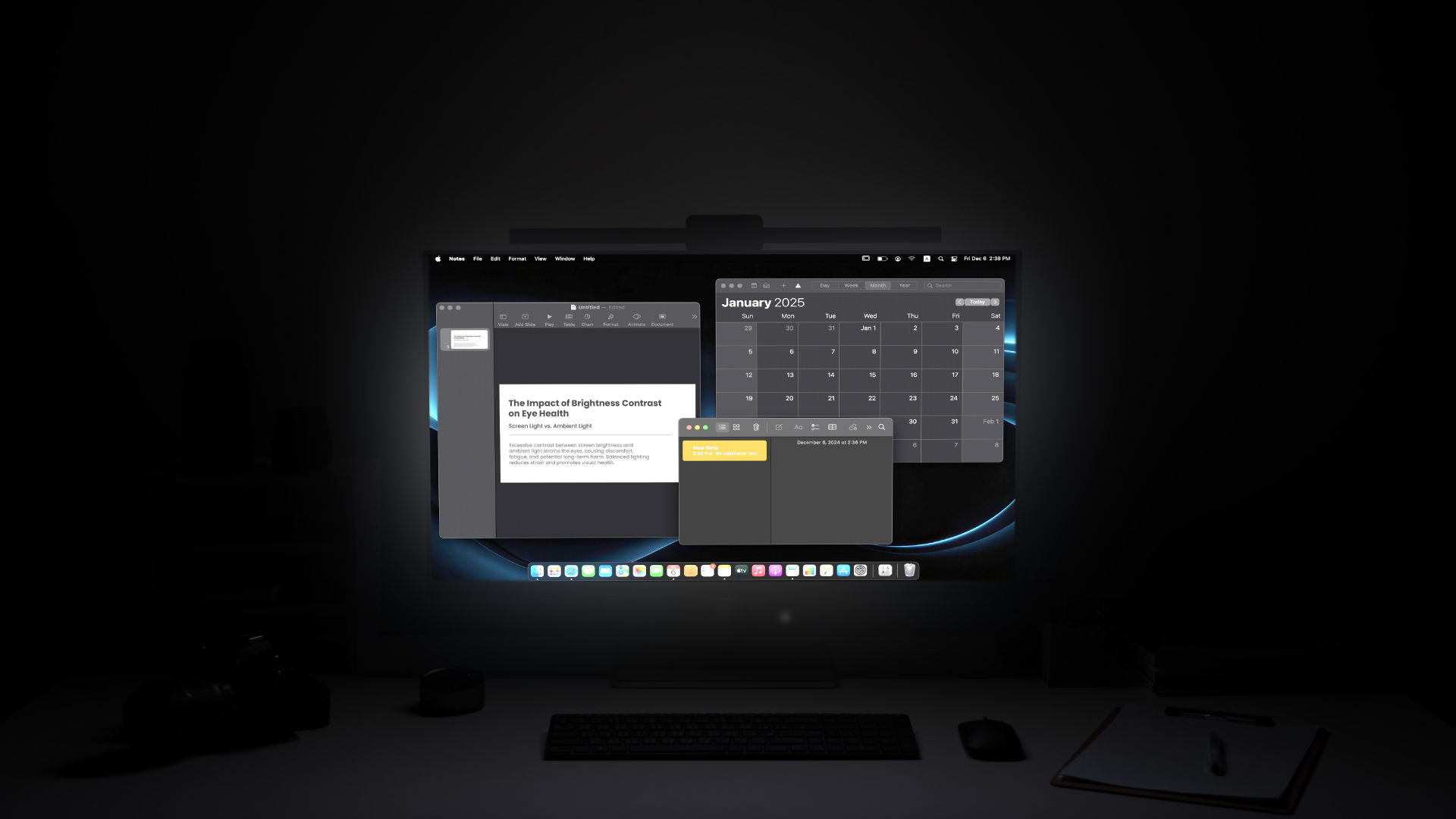 cooler lights allows for concentration and boosting efficiency.​