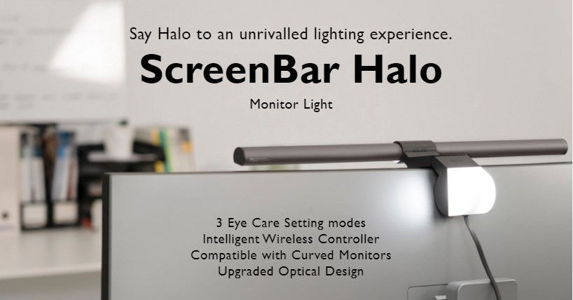 BenQ ScreenBar Halo LED Monitor Light USB Desk light Wireless