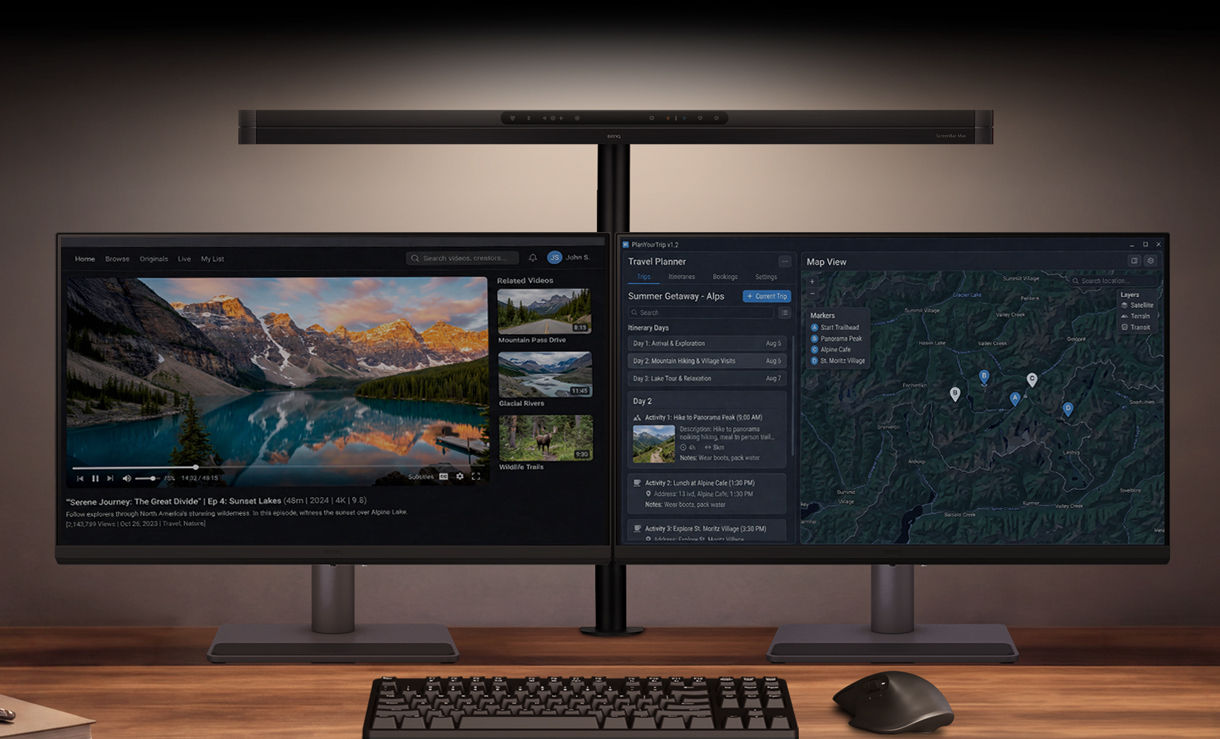 ScreenBar® Max 雙螢幕燈