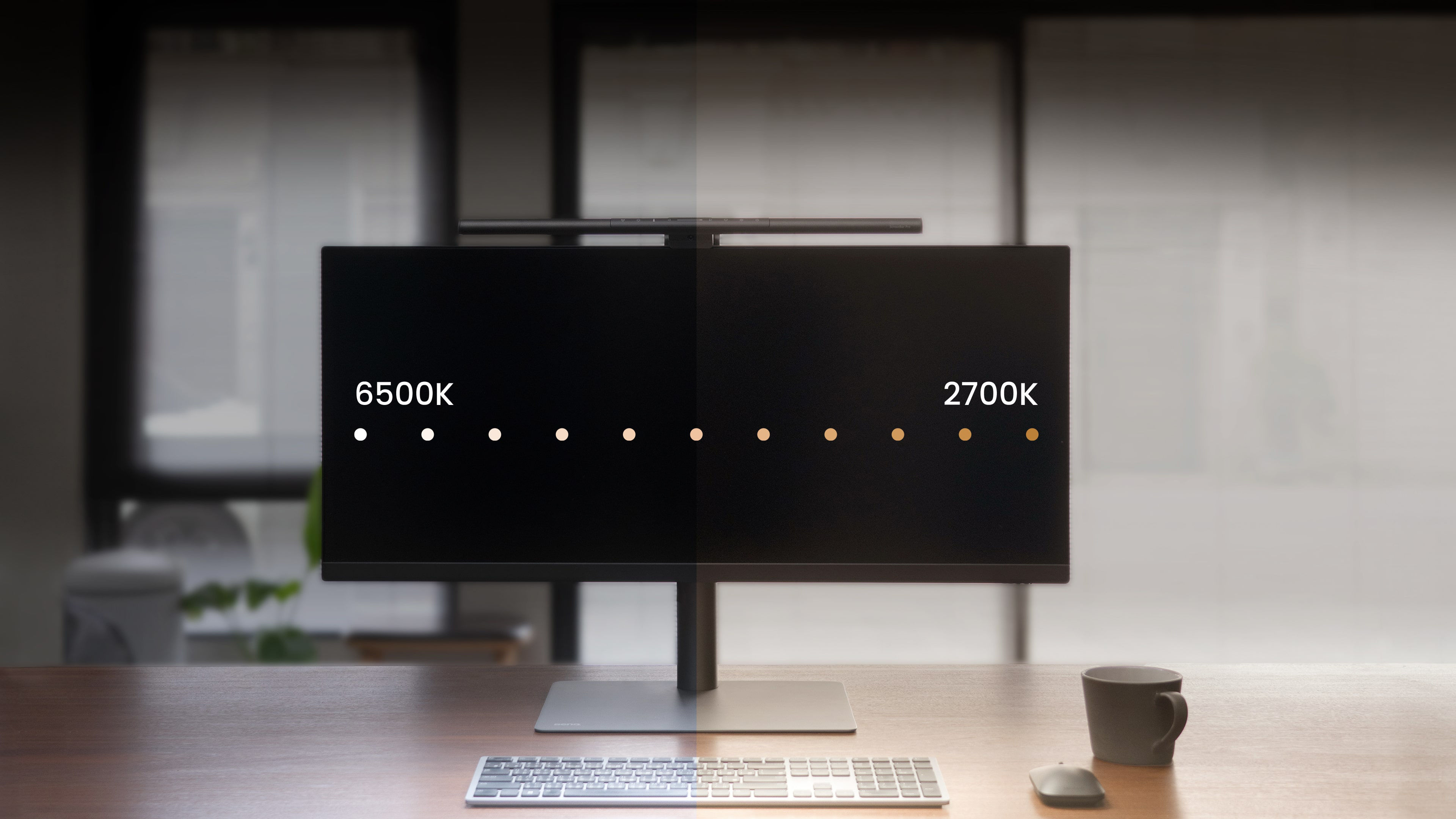 BenQ ScreenBar Pro CR21_C black and gray screen smart