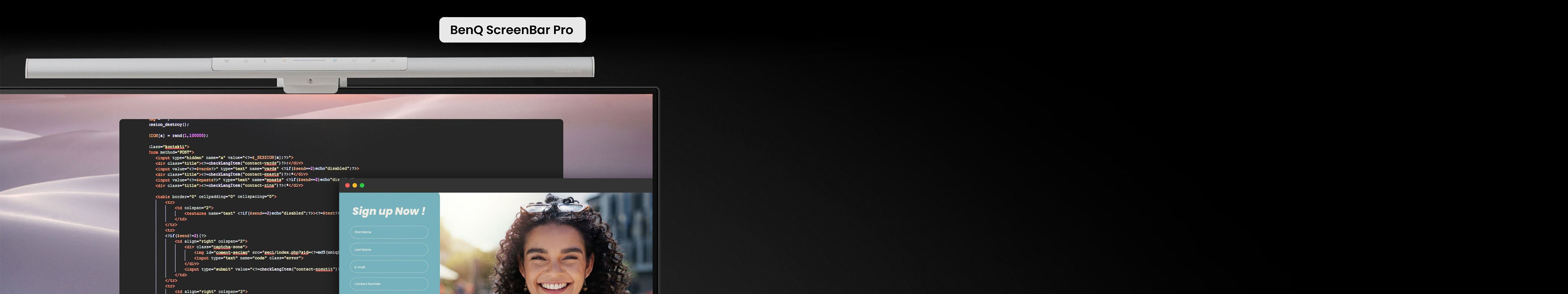 Enhanced Workspace Comfort and Versatility with BenQ ScreenBar Pro