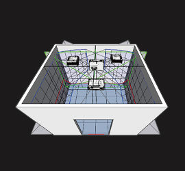 Laser Beamer projectie mogelijkheden voor immersion chamber