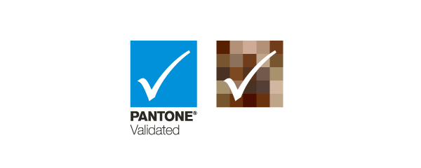 The Pantone Validated and Pantone SkinTone Validated logos on BenQ digital signage, ensuring accurate color reproduction for professional design and impactful communication.