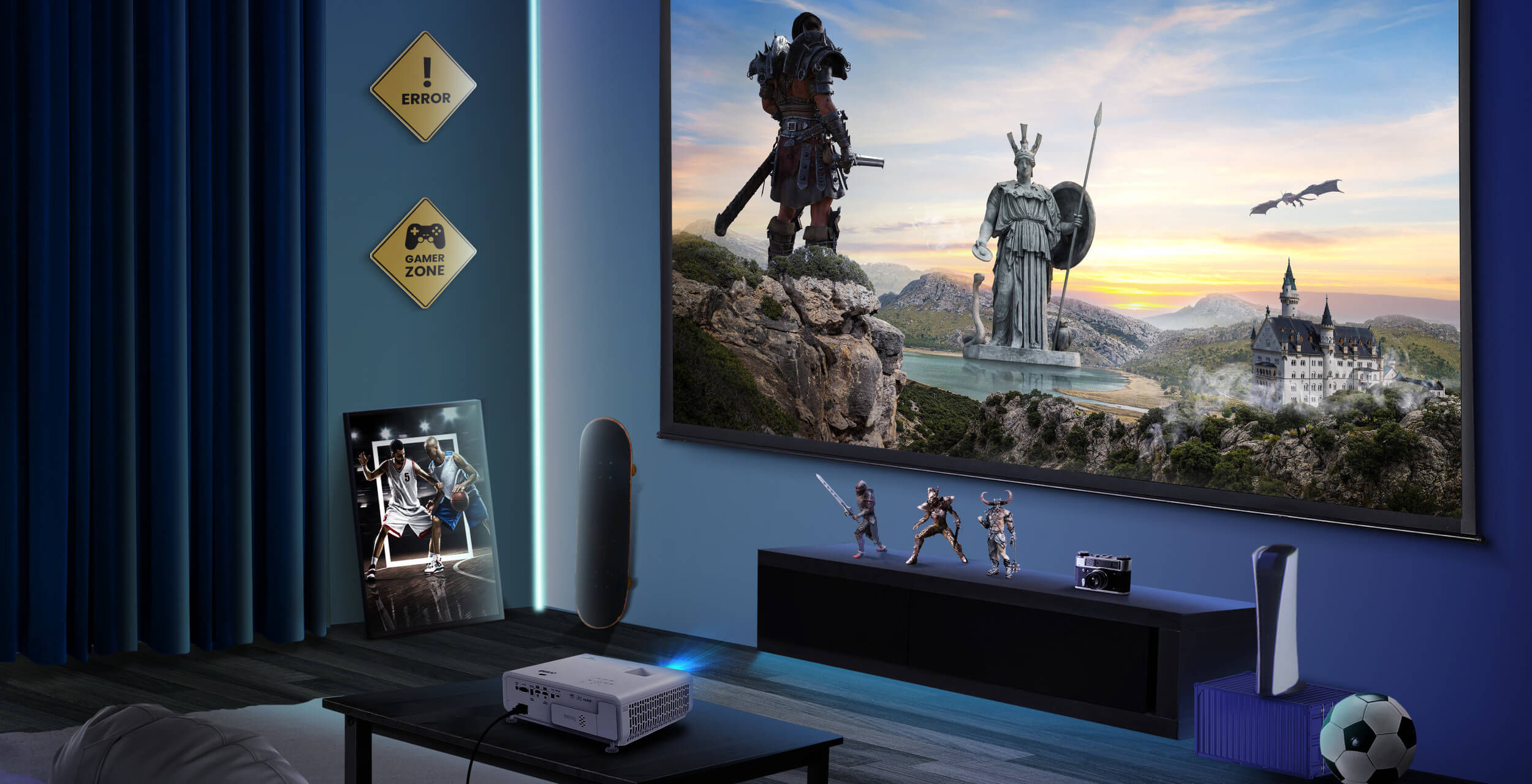 BenQ Outdoor Beamer beim Camping