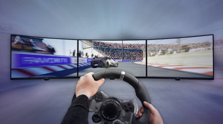 We look at ultrawide curved gaming monitors and why they fit in racing sim setups so well