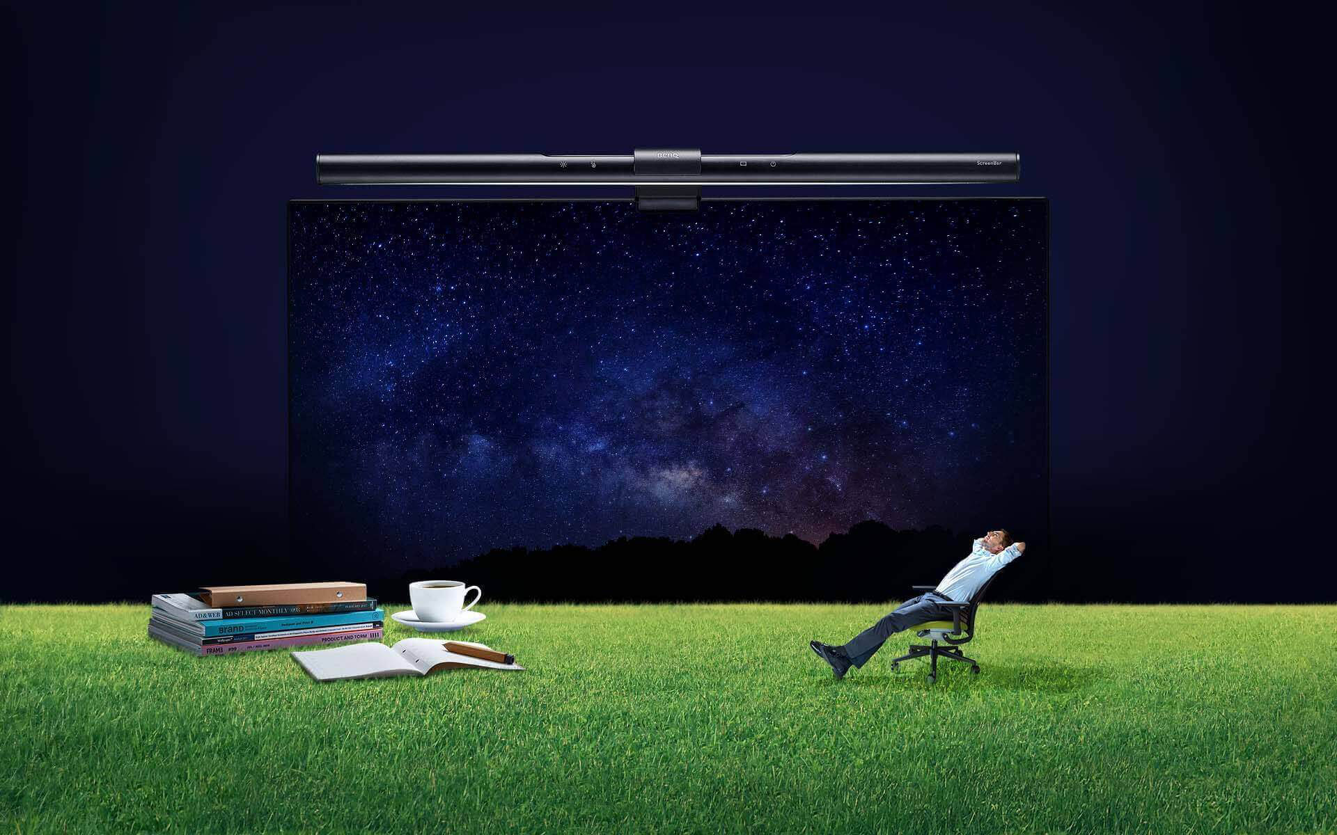 Computer monitor lamp