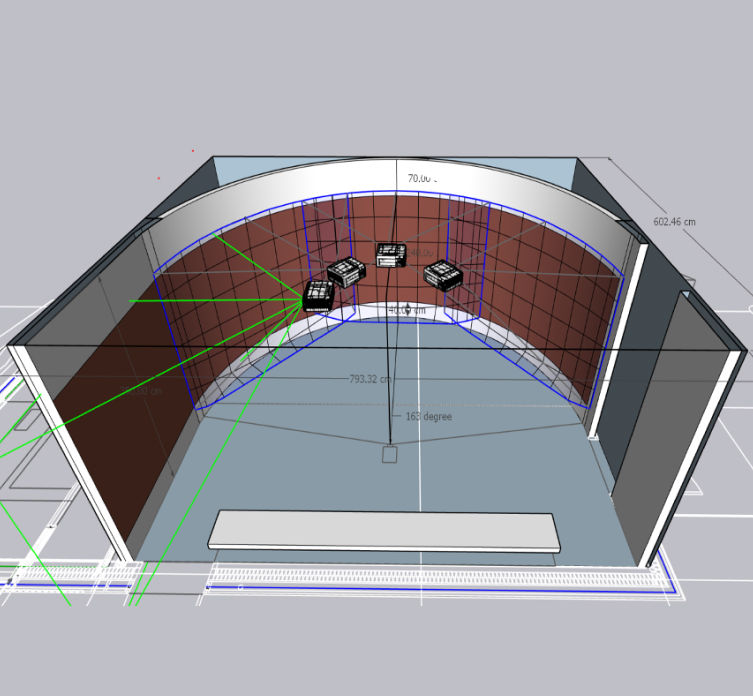 BenQ Simulation Projectors, curved projection