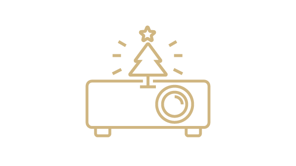 Projector with Simulation Mode for Holiday House Mapping