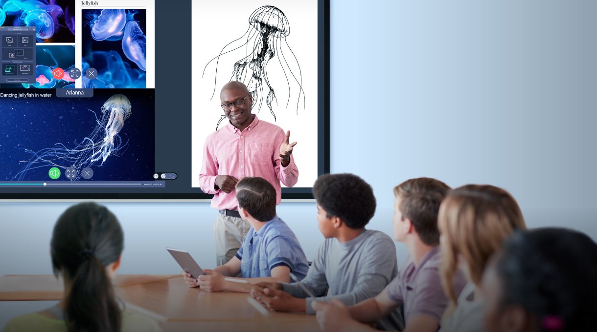 smart projectors to leverage diverse digital resources like videos, websites, presentations, and apps for better engagement