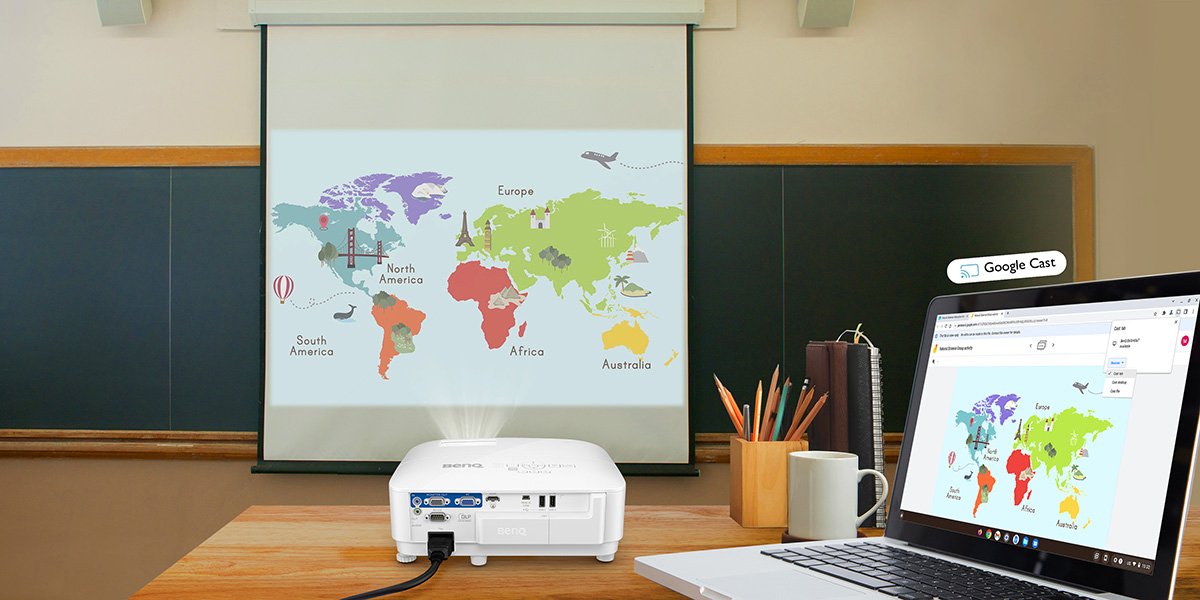 How to cast Chromebook onto a BenQ Smart Projector