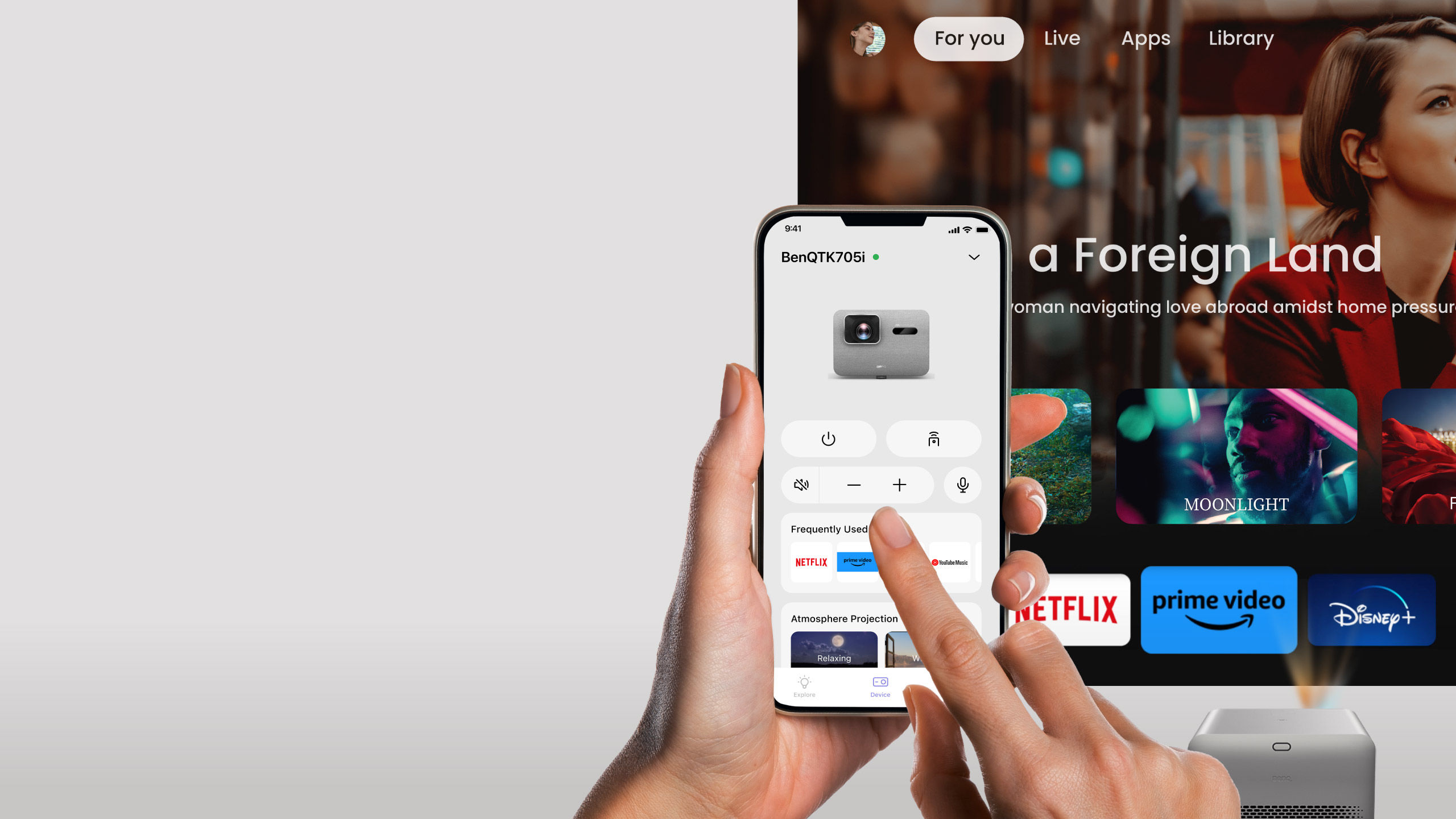 benq projector calculator app with AR is the new projector distance screen calculator tool 