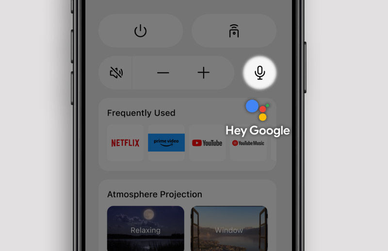 google assistant projector app