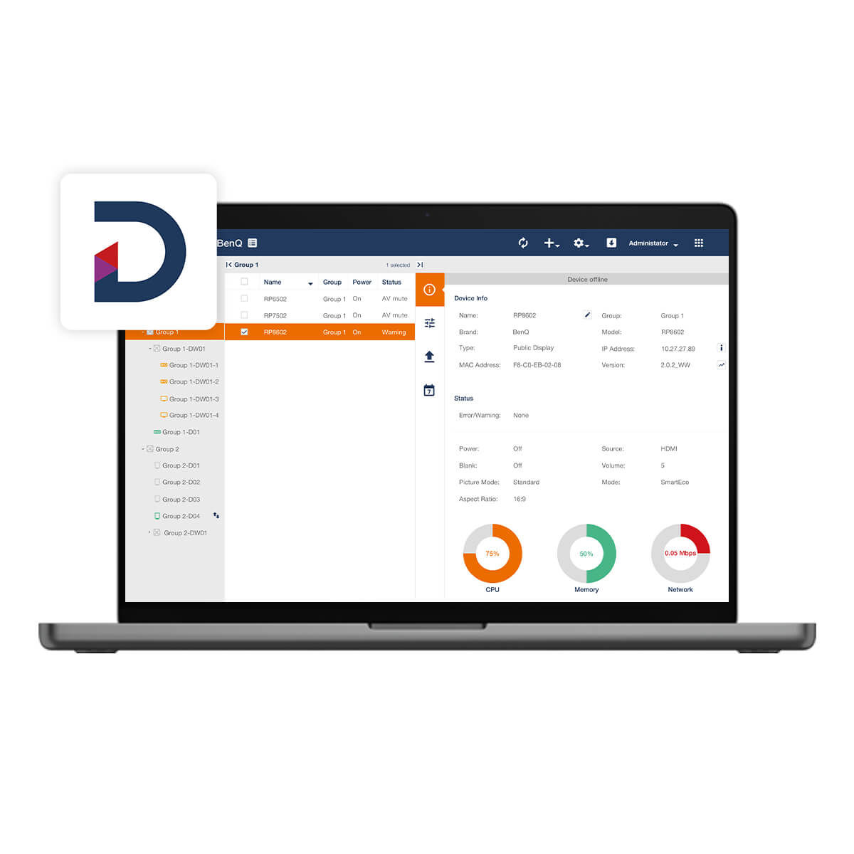 DMS 顯示設備區域管理系統