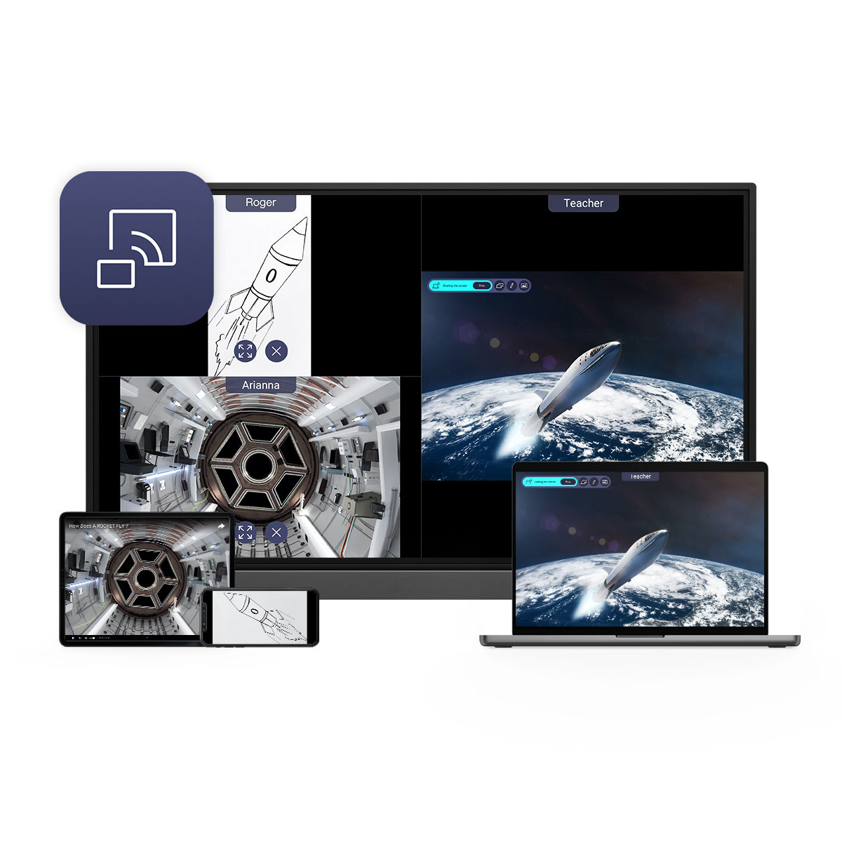InstaShare 2 wireless screen sharing on multiple devices