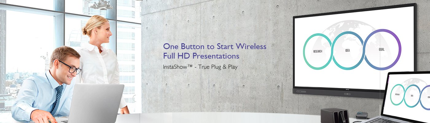 BenQ InstaShow Wireless Presentation System offers USB plug and play.