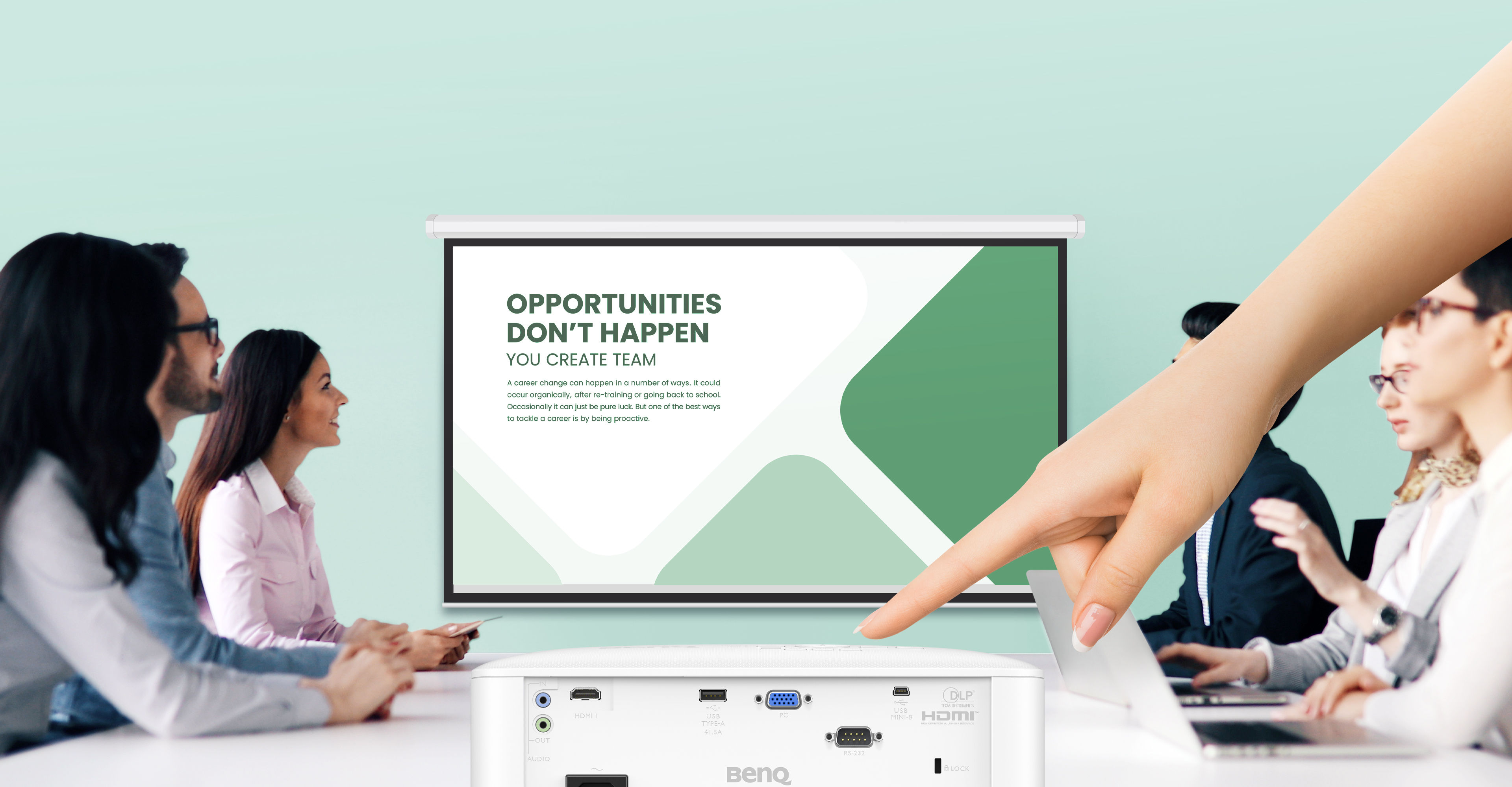 BenQ MX560 allows you to quickly start your meetings with ease