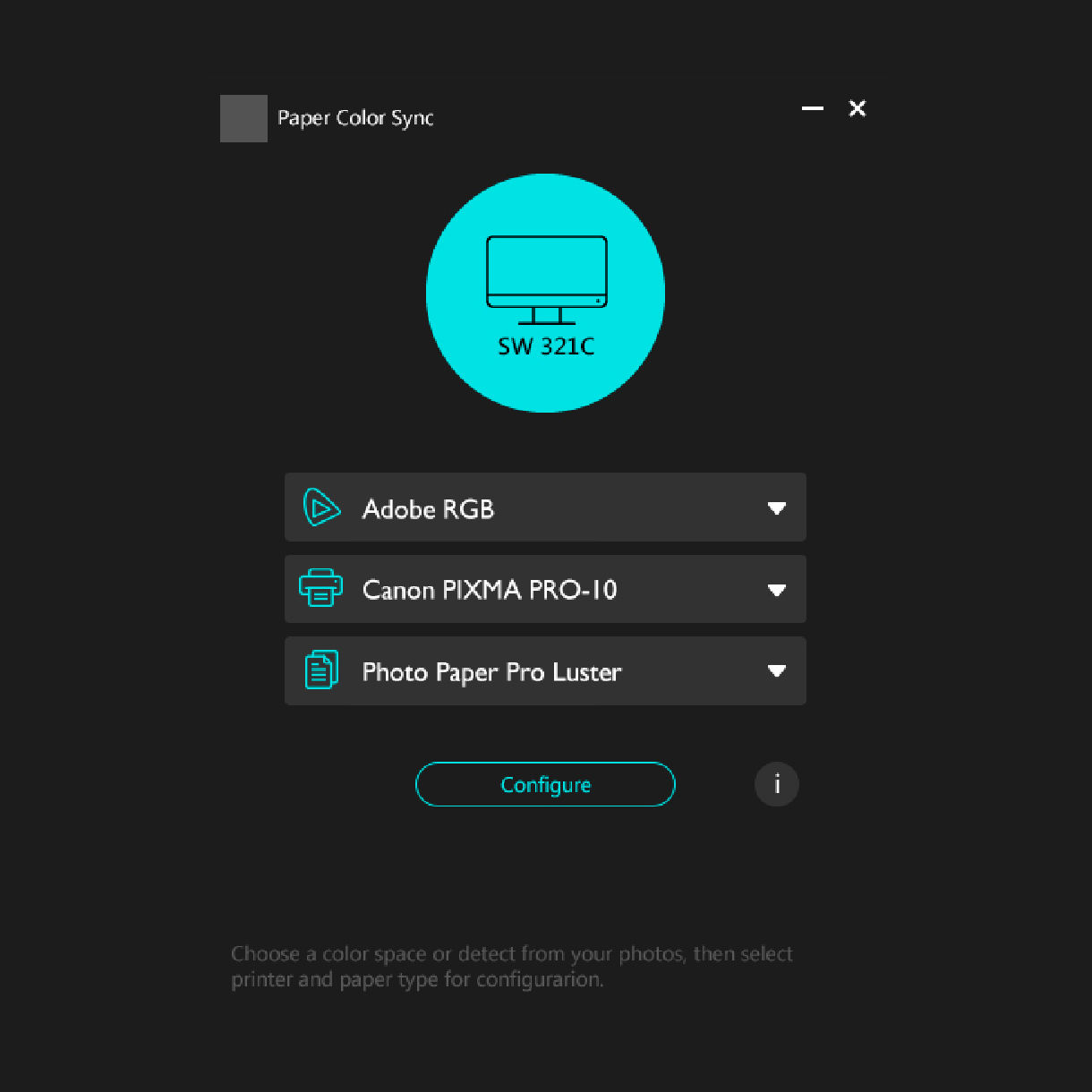 benq paper color sync takes few steps to match the colors on screen and the photo-printing