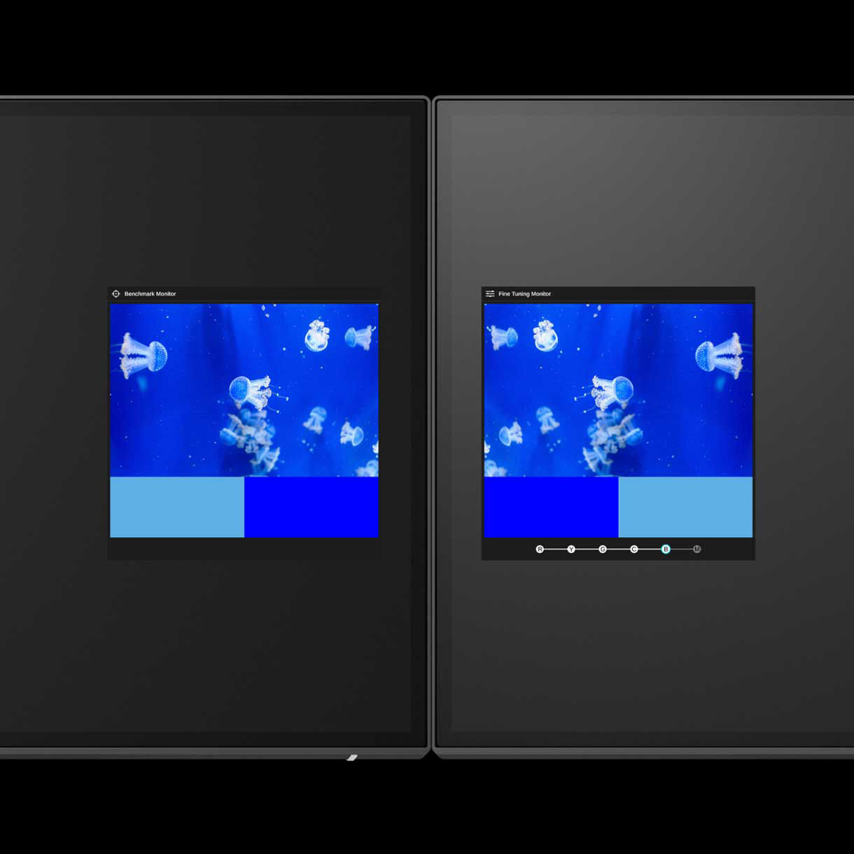 Adjust color so that it matches on both monitors with BenQ Display ColorTalk