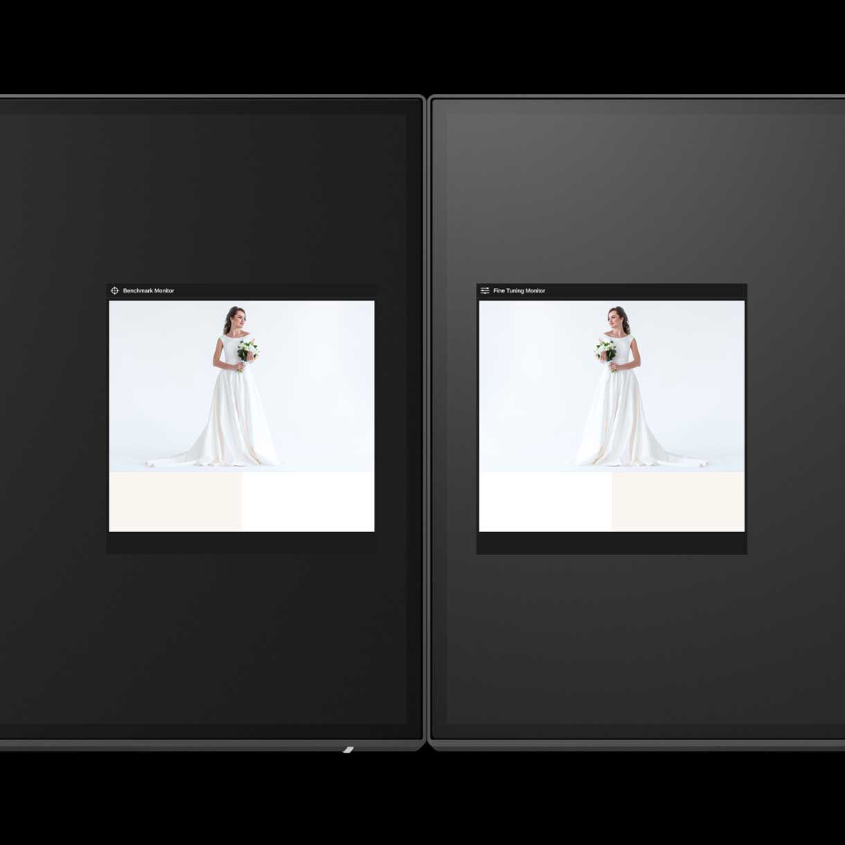 Adjust the white point by BenQ Display ColorTalk software