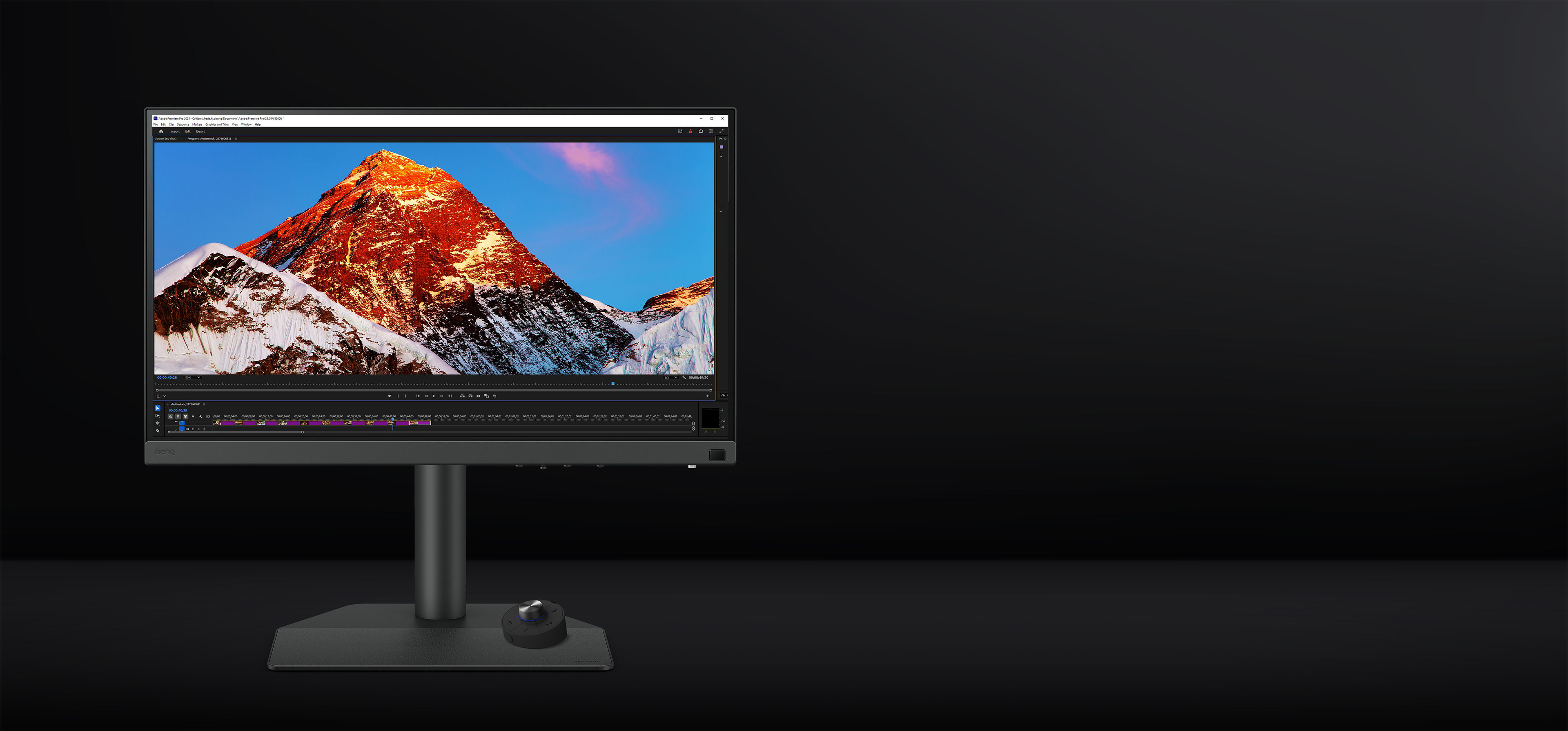 BenQ SW272U 27" 4K Monitor for Photo & Video Editing with Adobe RGB, 90W USB-C