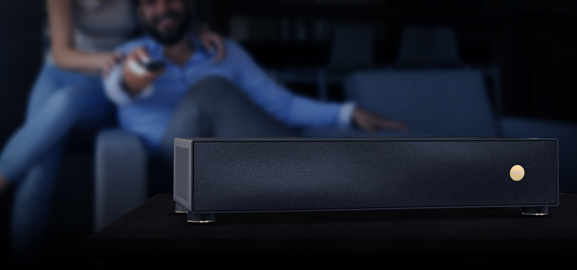 BenQ TV Projector with CinematicSound tech soundbar for projector