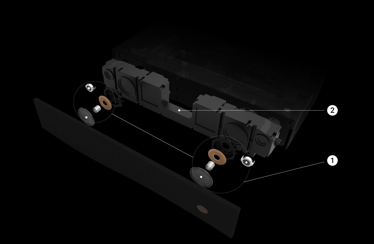 BenQ Laser TVs mit Mehrwege-Konfiguration und Bassreflex-Lautsprecherbox sorgen für dynamische Audiodetails.
