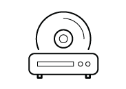 icono del reproductor de discos Blu-ray